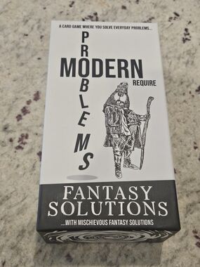 Modern Problems Fantasy Solutions Card Game - White